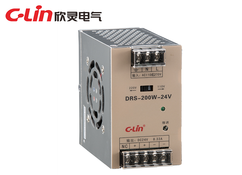 DRS-200W/250W/350W指示燈導軌式開關電源