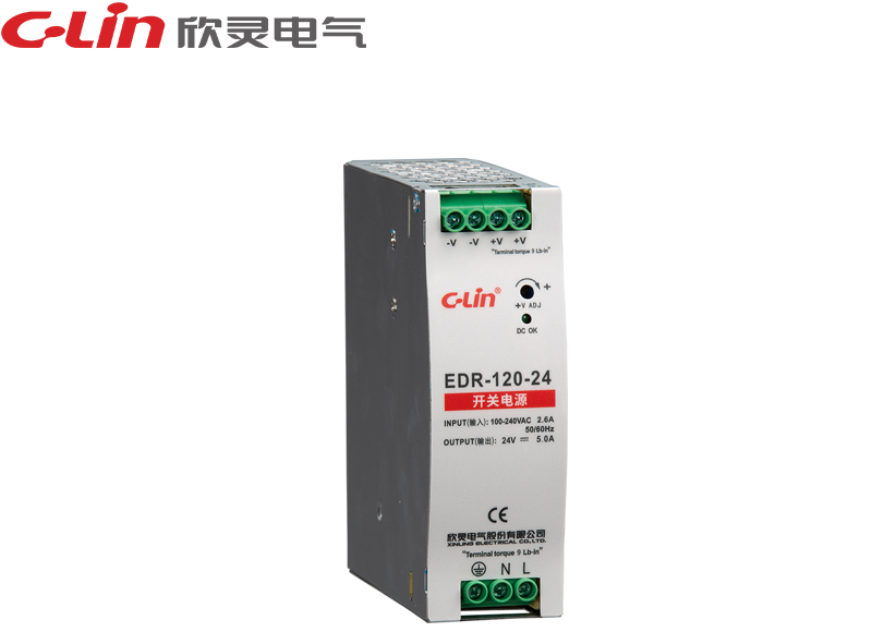 EDR-120W單組輸出導(dǎo)軌開(kāi)關(guān)電源