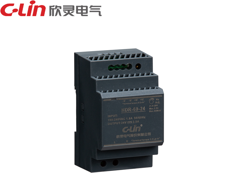 HDR-60W指示燈導軌式開關電源